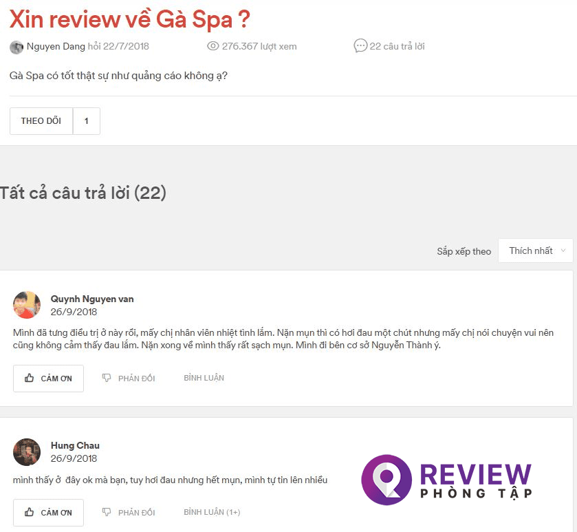 review gà spa