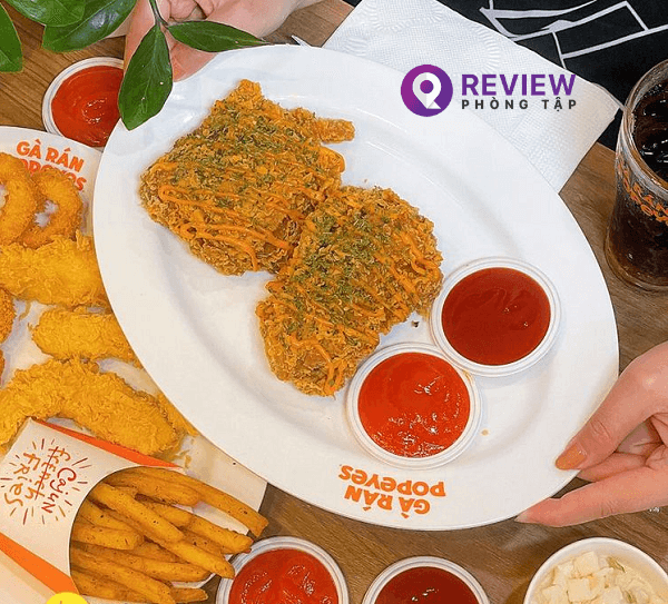 Menu Popeyes rất đa dạng