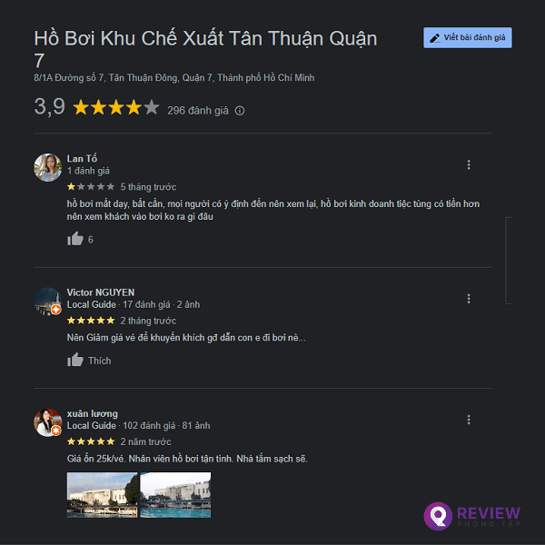 ho boi khu che xuat tan thuan, hồ bơi khi chế xuất tân thuận