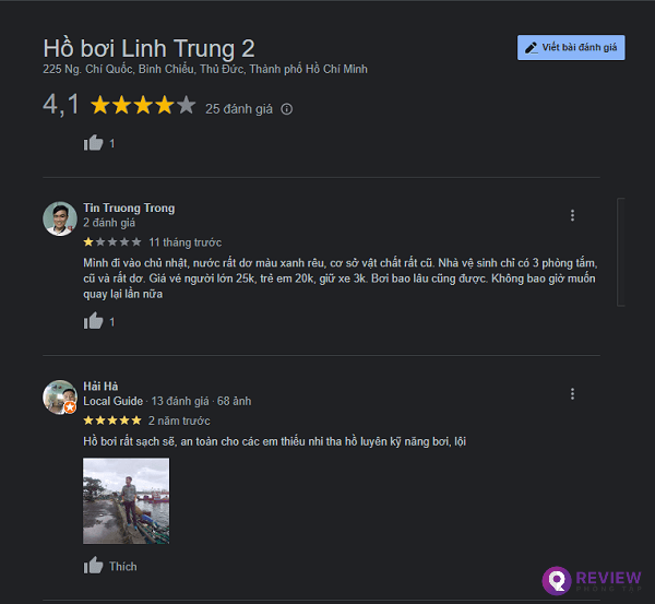 review hồ bơi linh trung 2, review ho boi linh trung 2