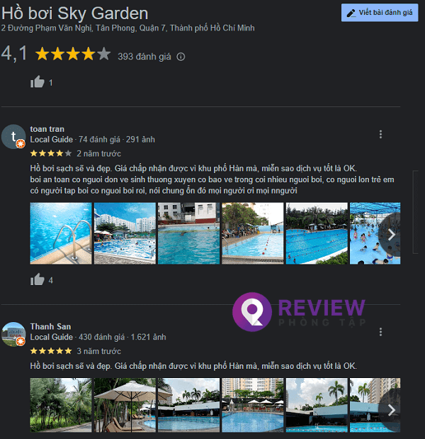 review hồ bơi Sky Garden, review ho boi review sky garden